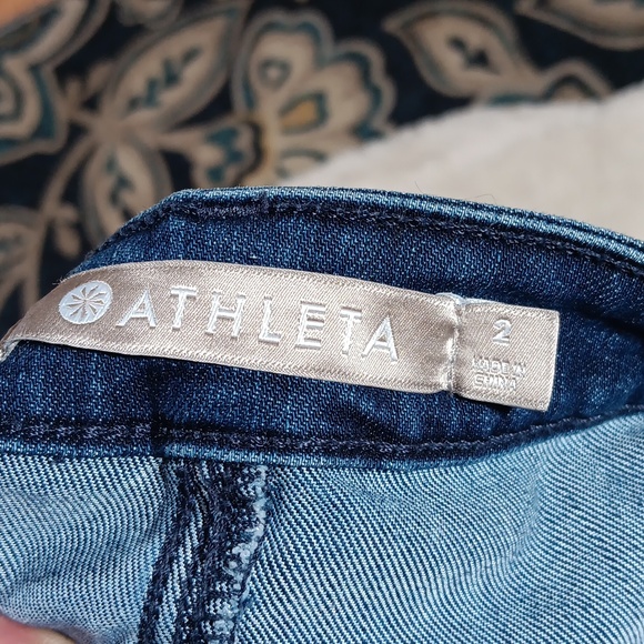 Athleta sculptek dark wash skinny jeans womens sz 2 - Picture 9 of 10